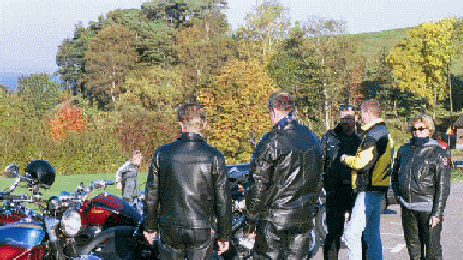MC Riders runda uppe p Hallandssen